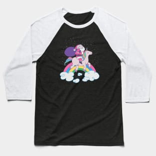 UNICORN SANTA RIDER Baseball T-Shirt